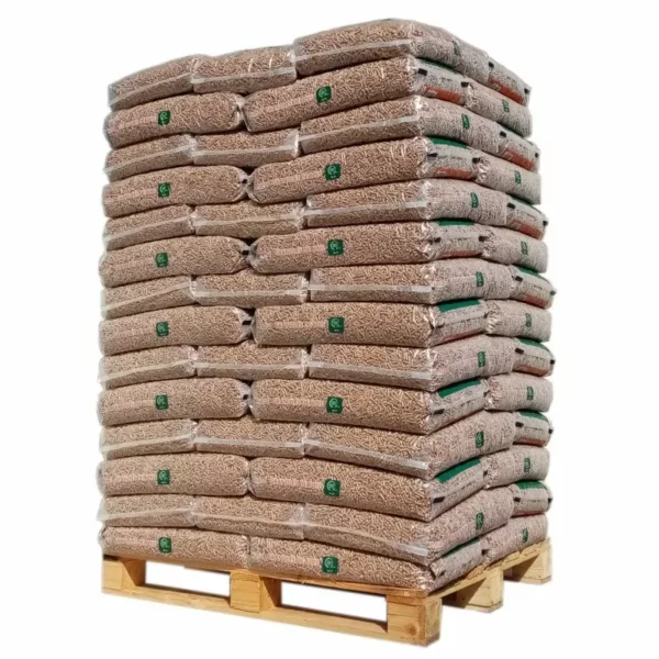 Pellet Natural Energie de bois résineux 100 % naturel – Palette de 65 sacs de 15 kg